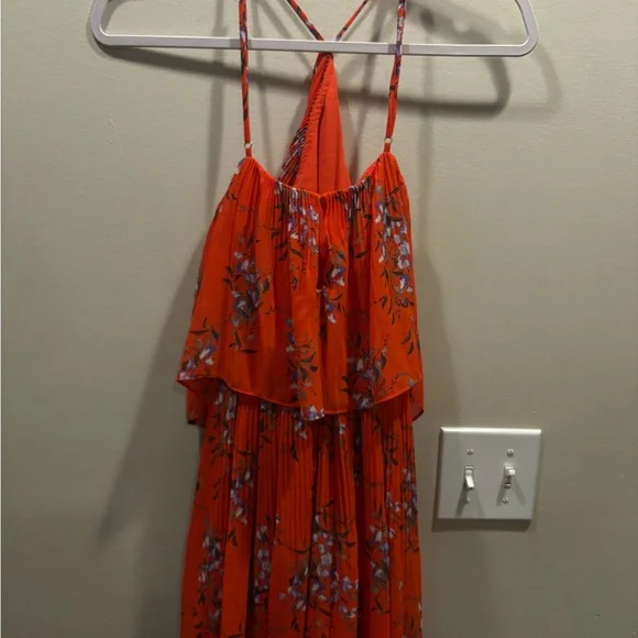 Greylin Floral Mini Halter Dress - Picture 3 of 5